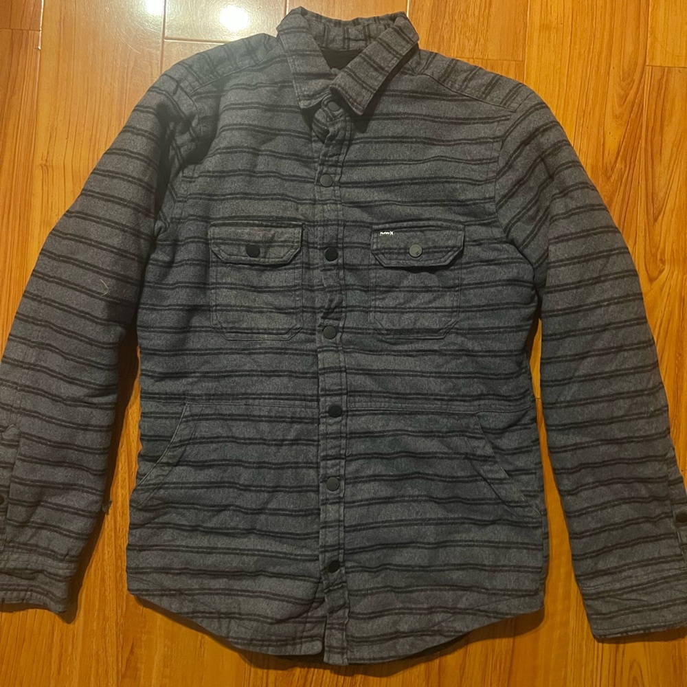 Hurley Men's Dark Gray Flannel Jacket